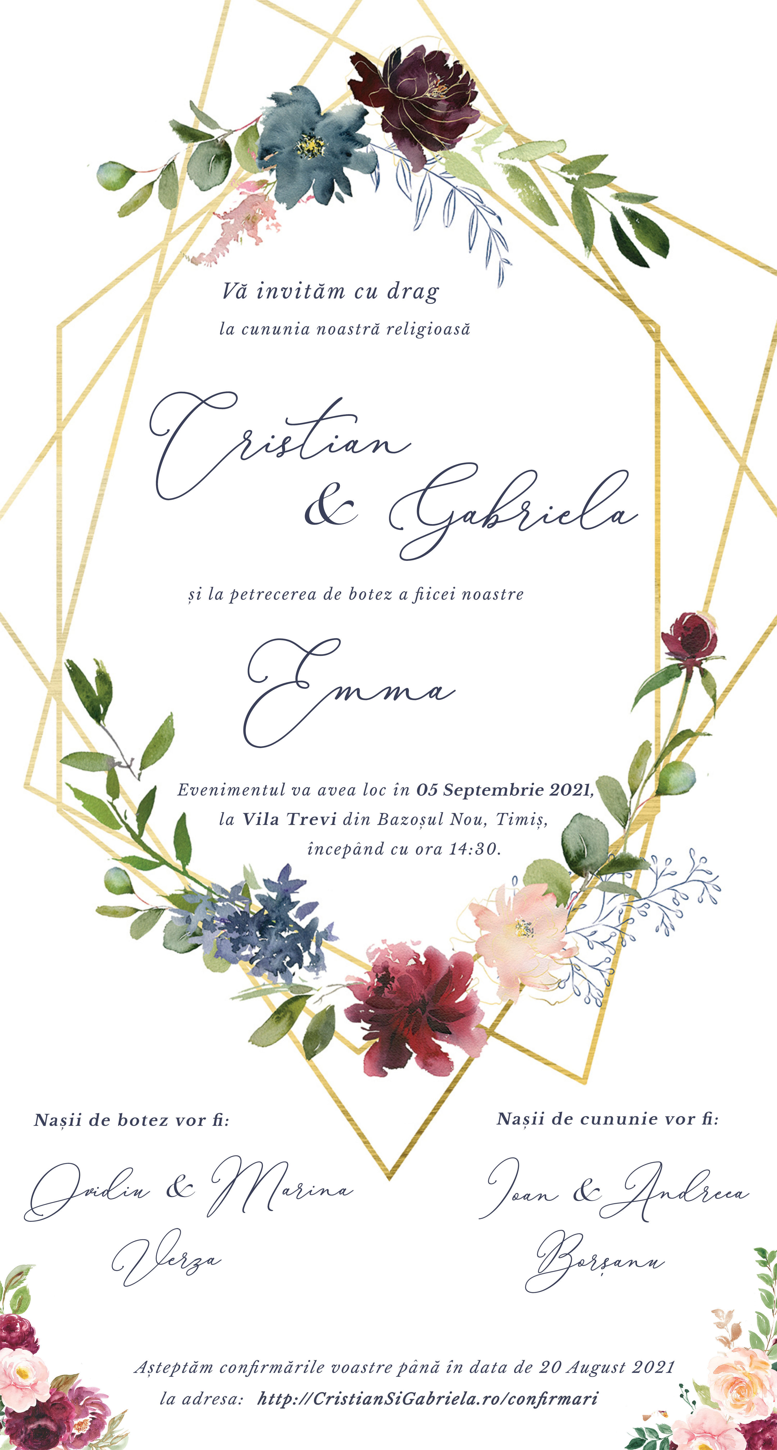 Nuntez 2021 - Cristian & Gabriela si Emma Voina